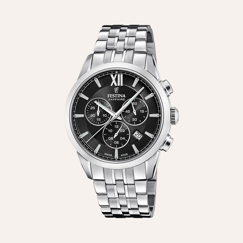 Orologio Al Quarzo Festina Swiss Made Chrono F20040/4 - Orologi con Datario Uomo | Stroili