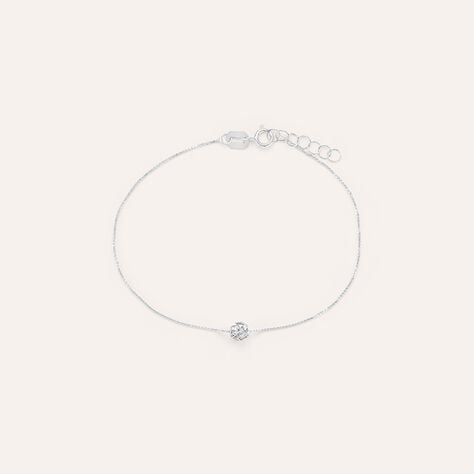 Bracciale Christelle Oro Bianco Cristallo - Bracciali Donna | Stroili