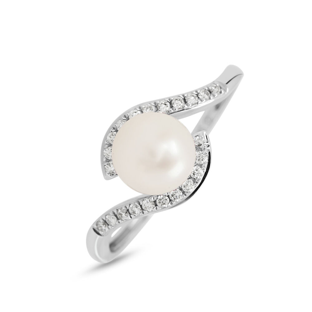 Anello con clearance perla stroili oro