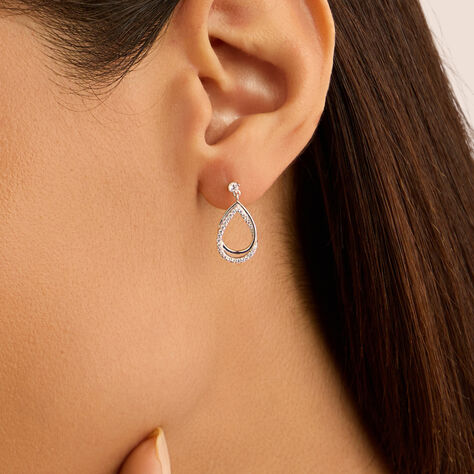 Orecchini Lobo Silver Shine Argento Rodiato Cubic Zirconia - Orecchini a Lobo Donna | Stroili