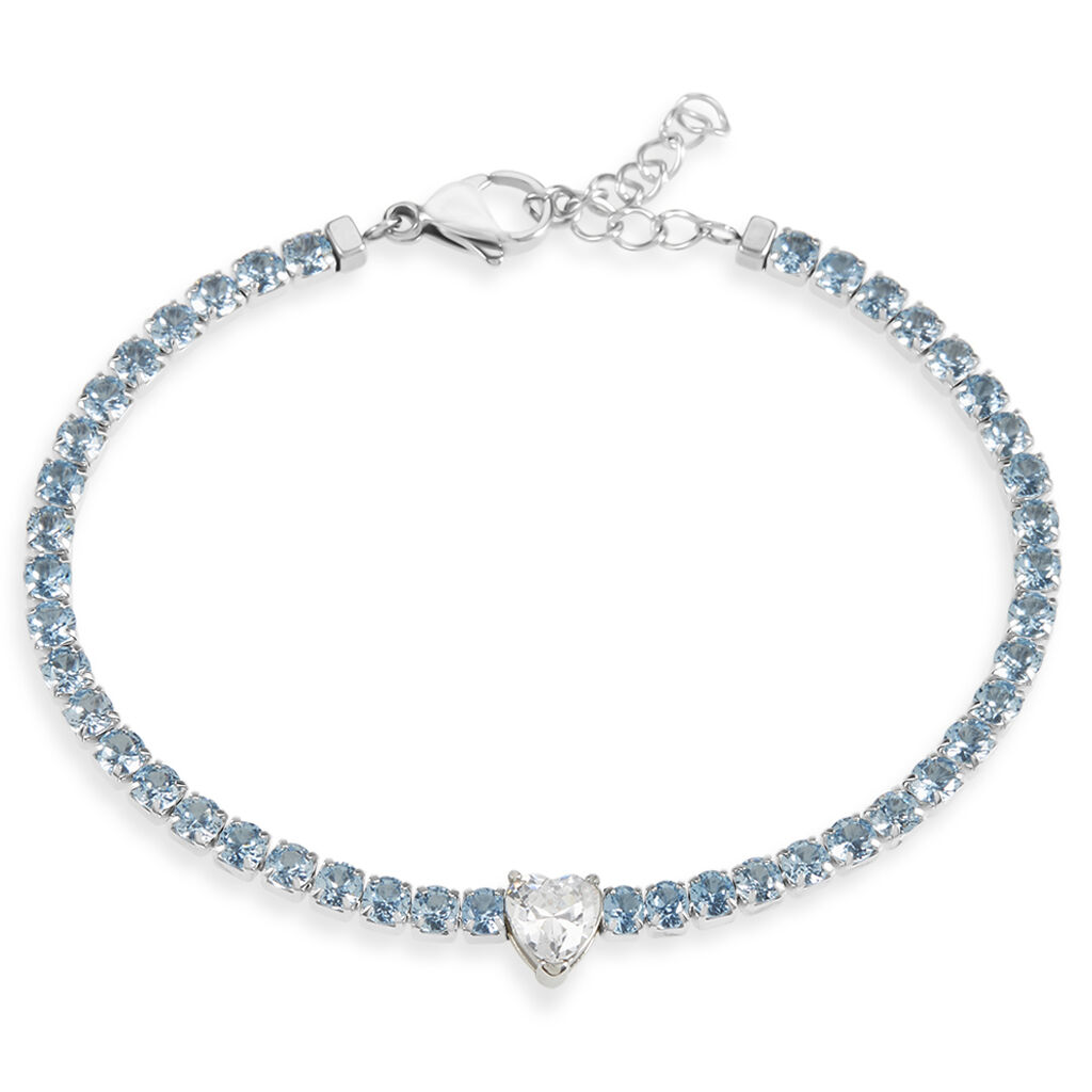 Bracciale Tennis Lady Chic Acciaio Cristallo - Bracciali Tennis Donna | Stroili