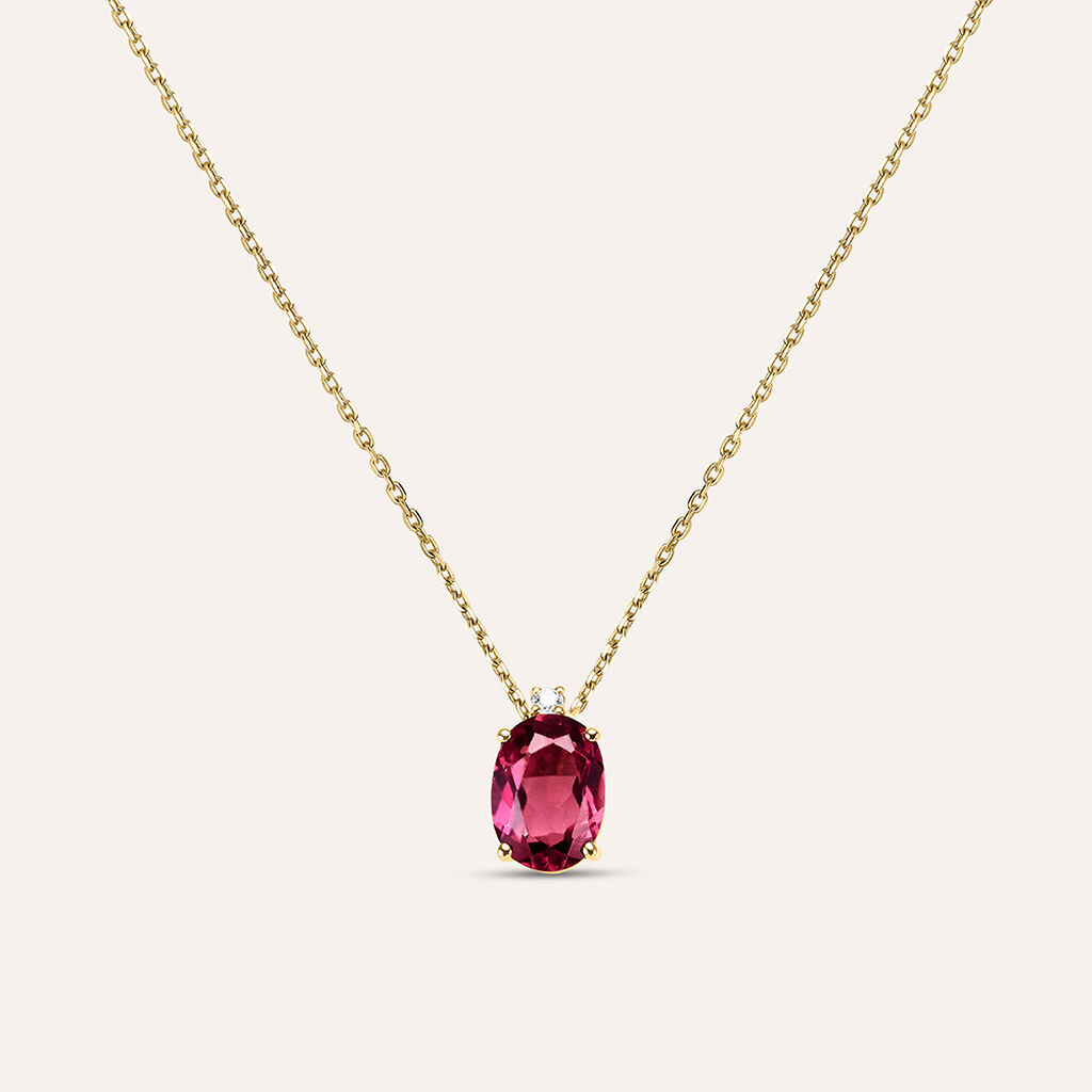 Collana Punto Luce Jasmine Oro Giallo Rodolite Diamante - Collane Punto Luce Donna | Stroili