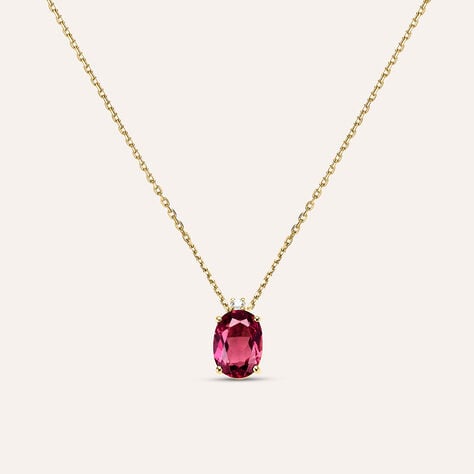Collana Punto Luce Jasmine Oro Giallo Rodolite Diamante - Collane Punto Luce Donna | Stroili