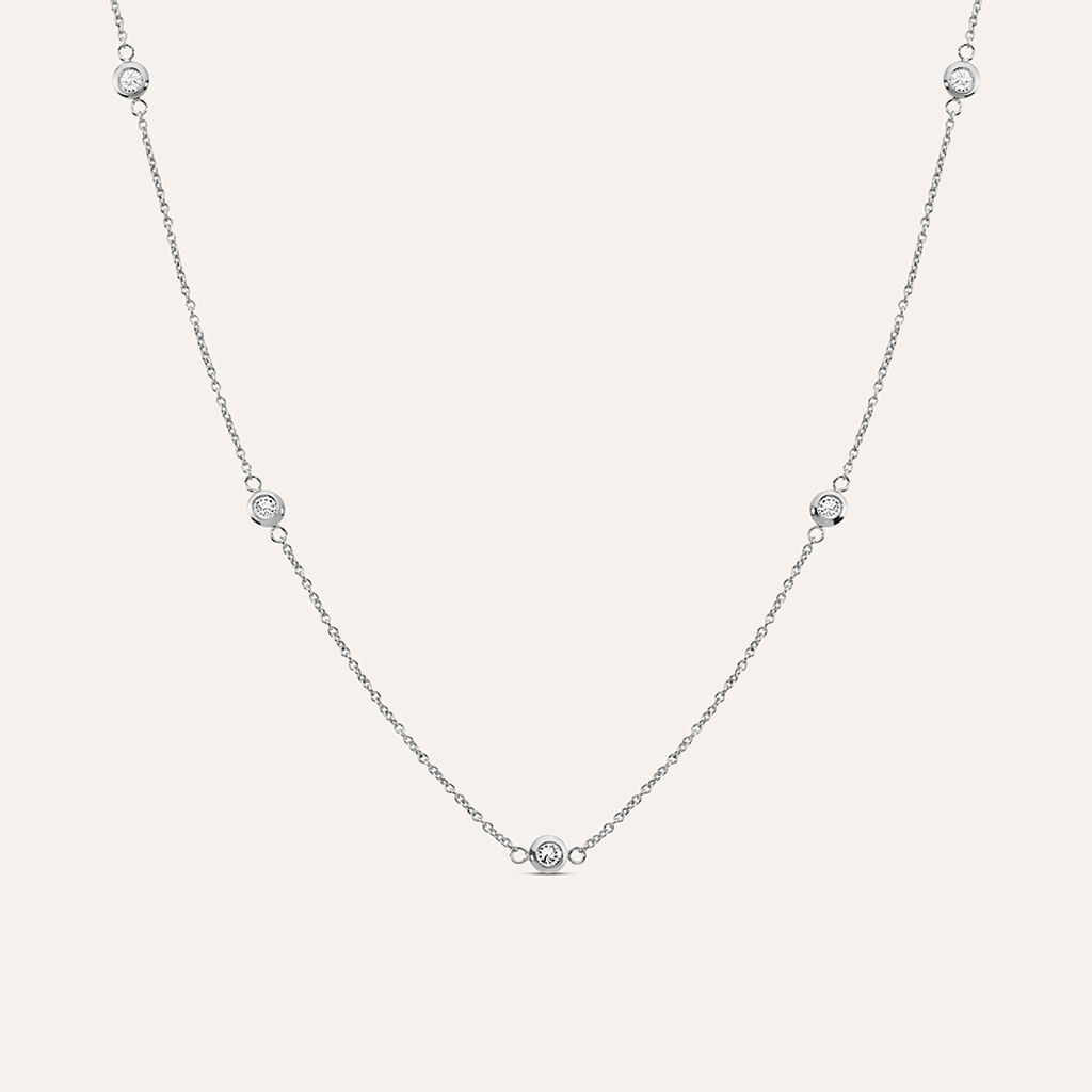 Collana Desideria Argento Nobile Rodiato