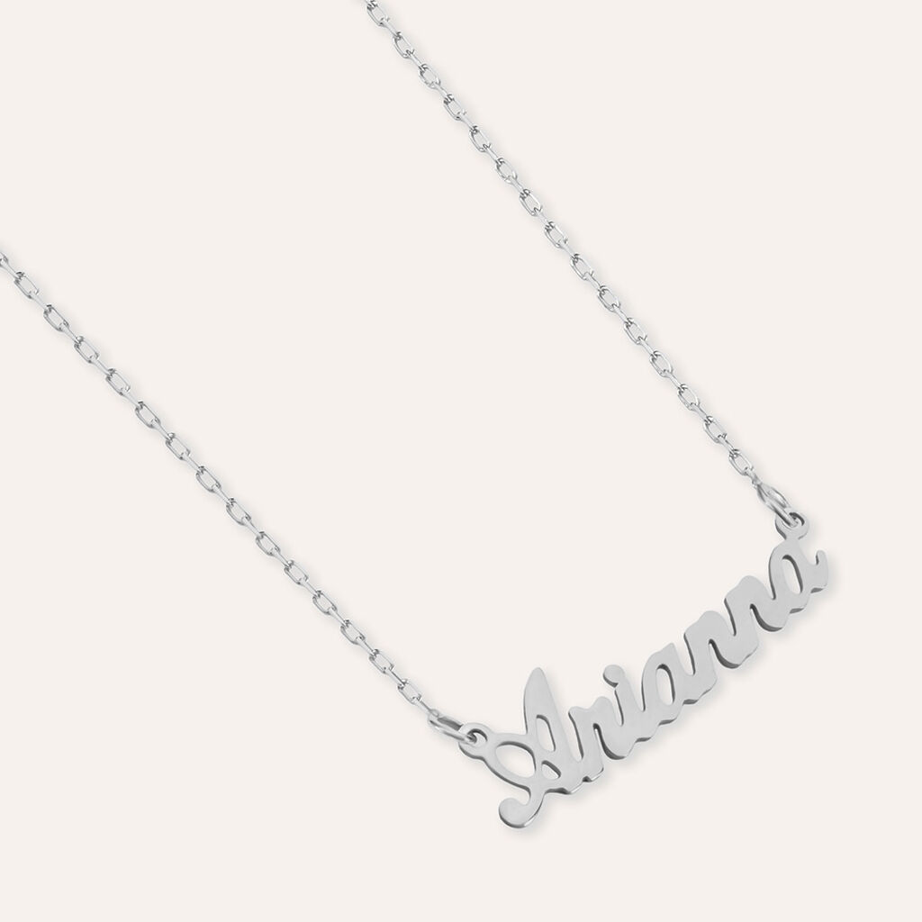 Collana Arianna Gold Names Oro Bianco