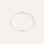 Bracciale Gabrielle Oro Bianco Perla D'Acqua Dolce Cubic Zirconia