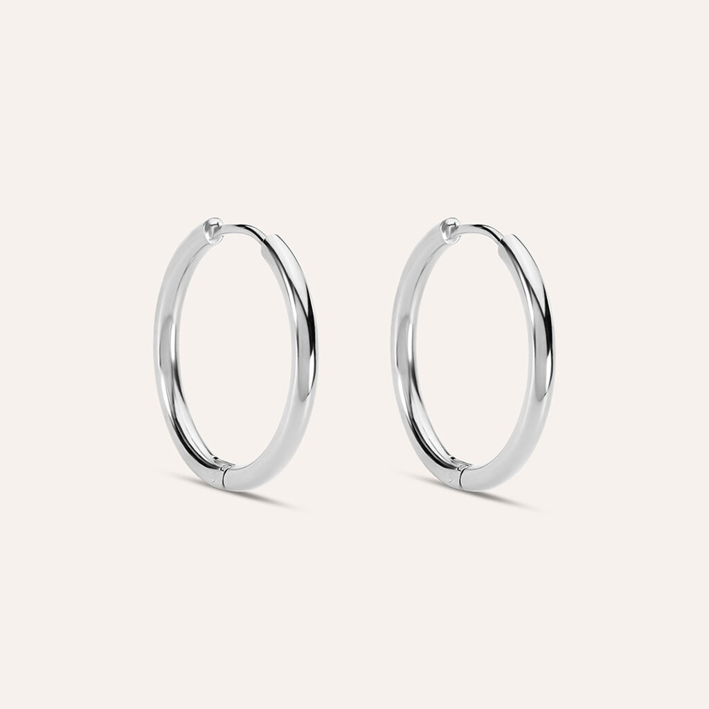 Orecchini A Cerchio Moonlight Acciaio