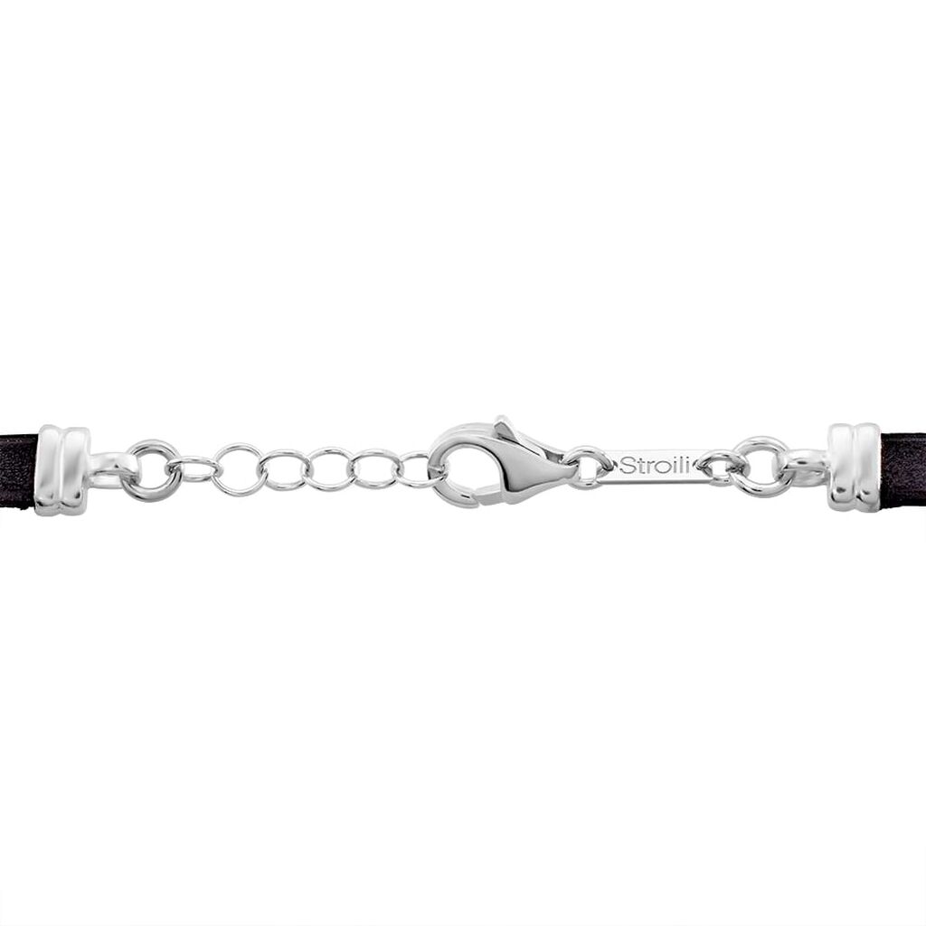 Bracciale Con Targhetta Gentleman Argento Rodiato - Bracciali Uomo | Stroili