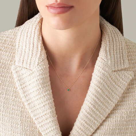 Collana Punto Luce Charlotte Oro Giallo Smeraldo - Collane Punto Luce Donna | Stroili