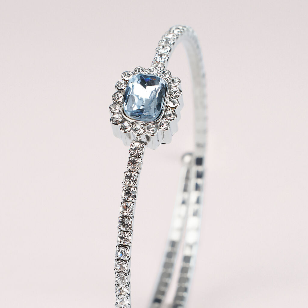 Bangle Romantic Shine Metallo Cristallo - Bracciali Rigidi Donna | Stroili