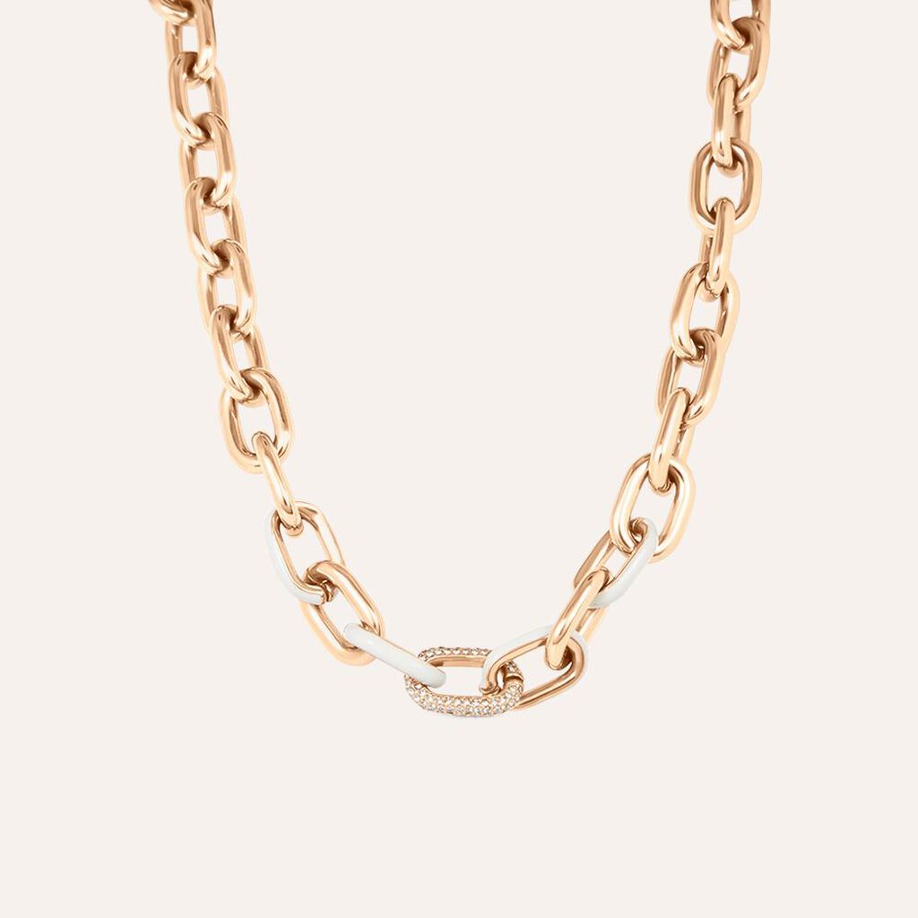 Catena Lady Sweet Acciaio Rosa Cristallo