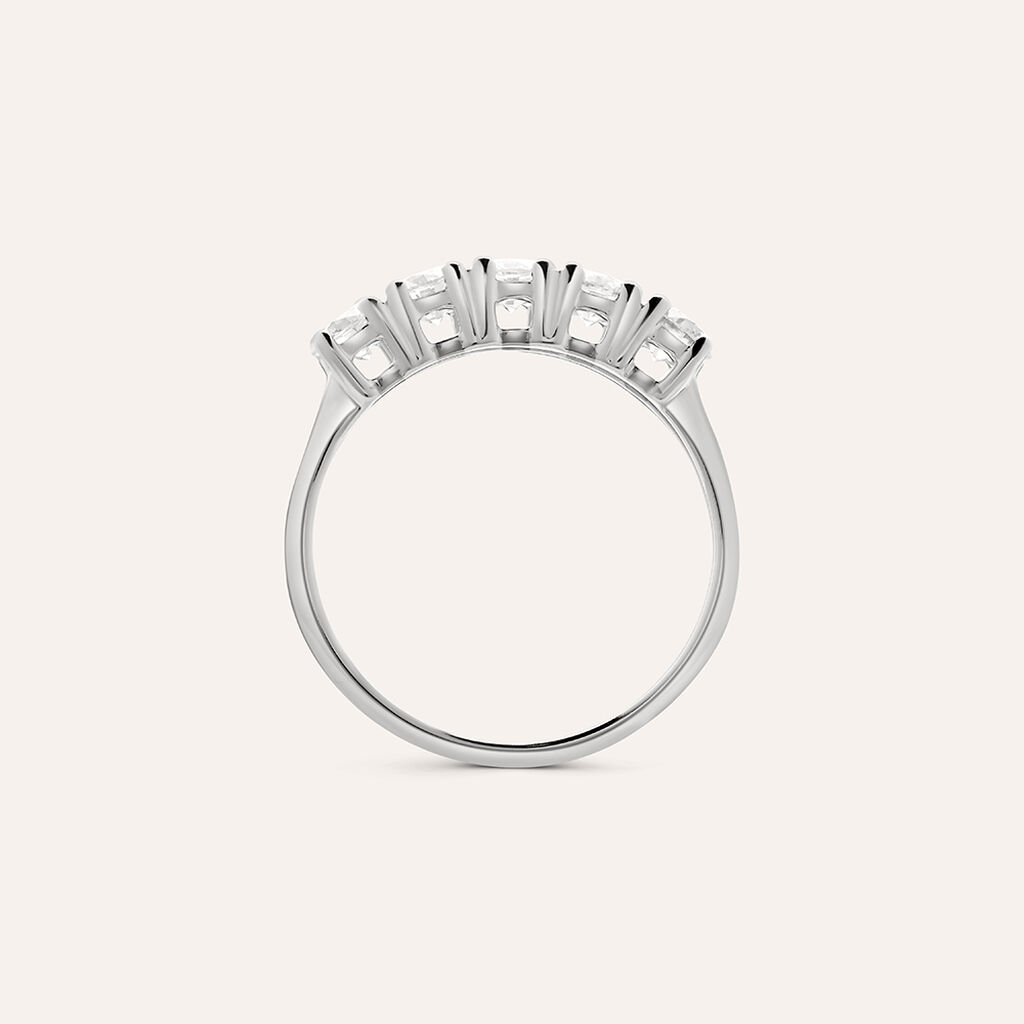 Anello Riviere Diamade Oro Bianco Diamante Lab-Grown - Anelli Riviere Donna | Stroili