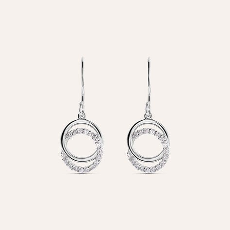 Orecchini Pendenti Silver Shine Argento Rodiato Cubic Zirconia - Orecchini Pendenti Donna | Stroili