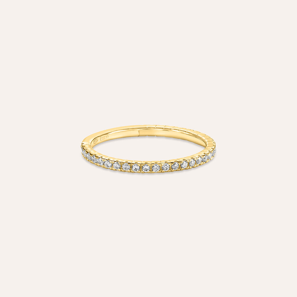 Anello Eternity Claire Oro Giallo Cubic Zirconia - Anelli Eternity Donna | Stroili