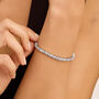 Bracciale Tennis Silver Elegance Argento Rodiato Cubic Zirconia