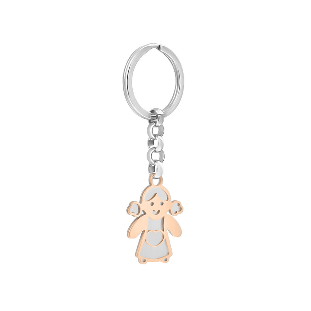 Portachiavi Lady Shine Acciaio Bicolore - Portachiavi Donna | Stroili