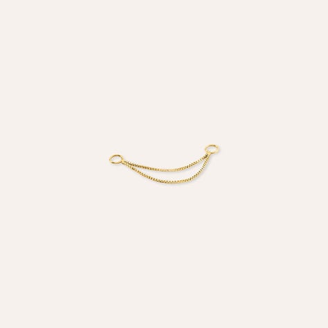 Doppia Catenina Veneziana per Piercing Bon Ton Oro Giallo 2.5cm - Gioielli Donna | Stroili