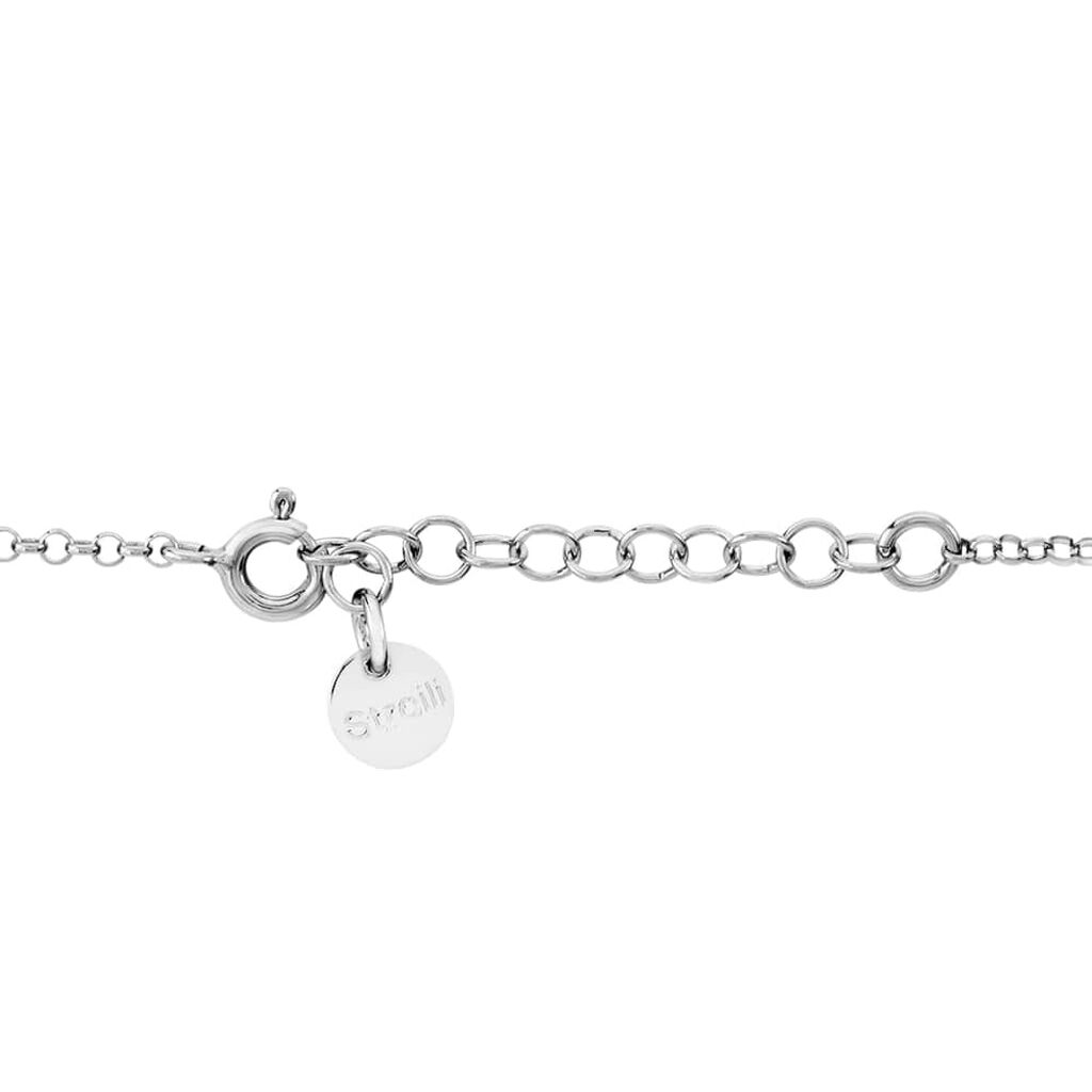 Bracciale Silver Collection Argento Bicolore Bianco / Rosa - Bracciali Love Donna | Stroili