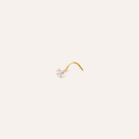Piercing Naso Bon Ton Oro Giallo Cubic Zirconia - Piercing Naso Donna | Stroili