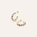 Philip Jones Orecchini A Cerchio Placcati Oro 50 Mm – Con 48 Cristalli Zirconia, Ipoallergenici, Confezione Regalo