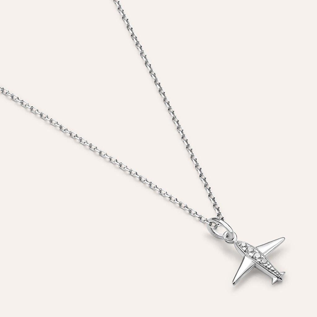 Pendente Poème Oro Bianco Cubic Zirconia - Ciondoli Donna | Stroili
