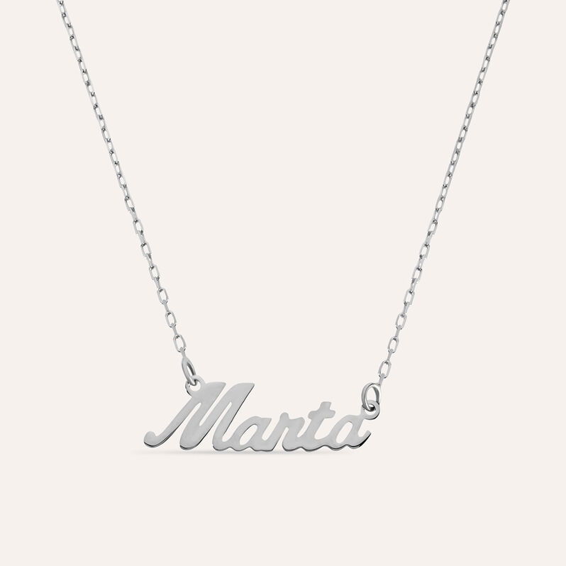 Collana Marta Gold Names Oro Bianco - Collane Unisex | Stroili
