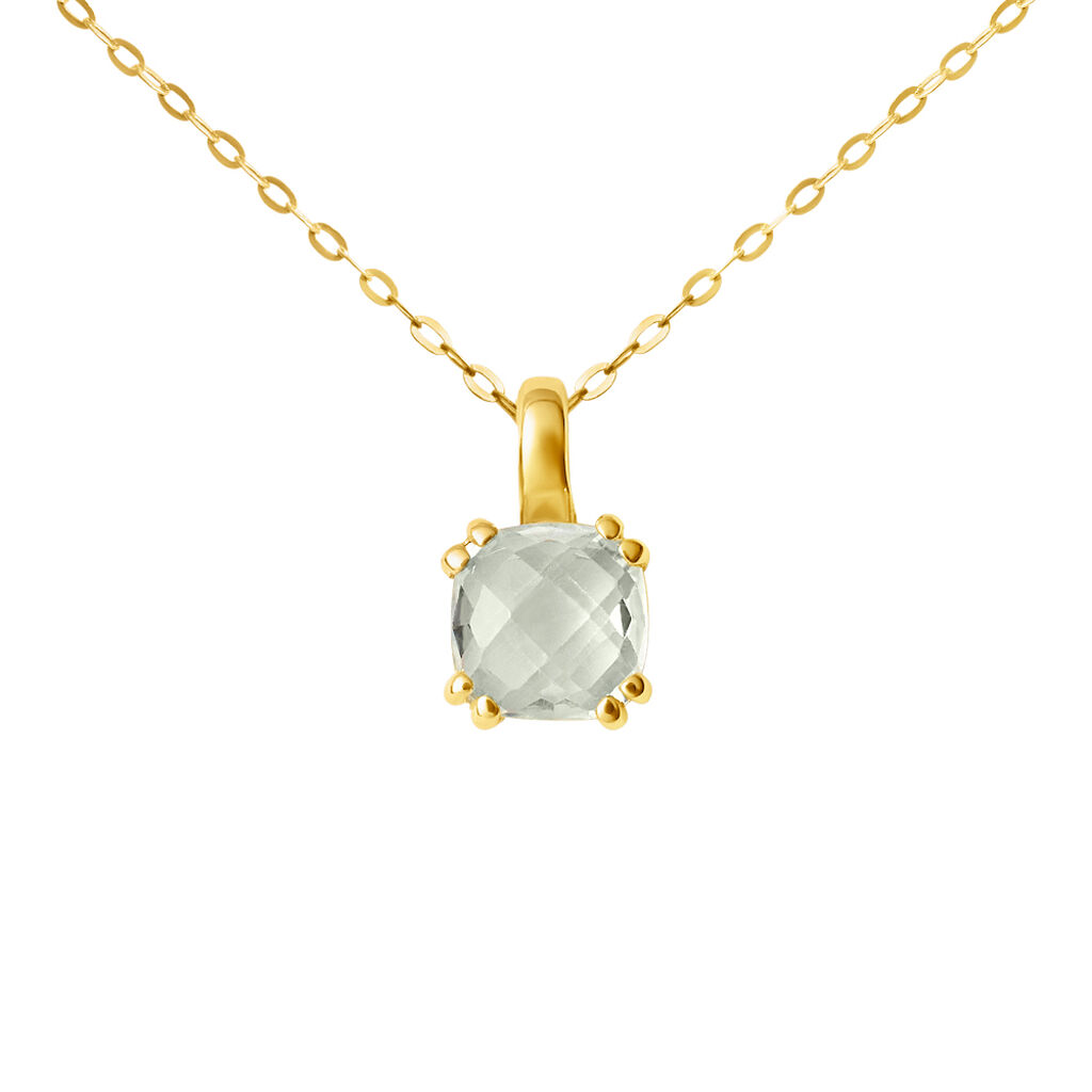 Collana Punto Luce Am&eacute;lie Oro Giallo Ametista