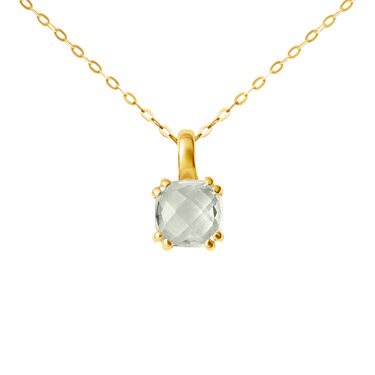 Collana Punto Luce Am&eacute;lie Oro Giallo Ametista