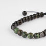 Bracciale Man Code Ottone Nero Turchese Ossidiana