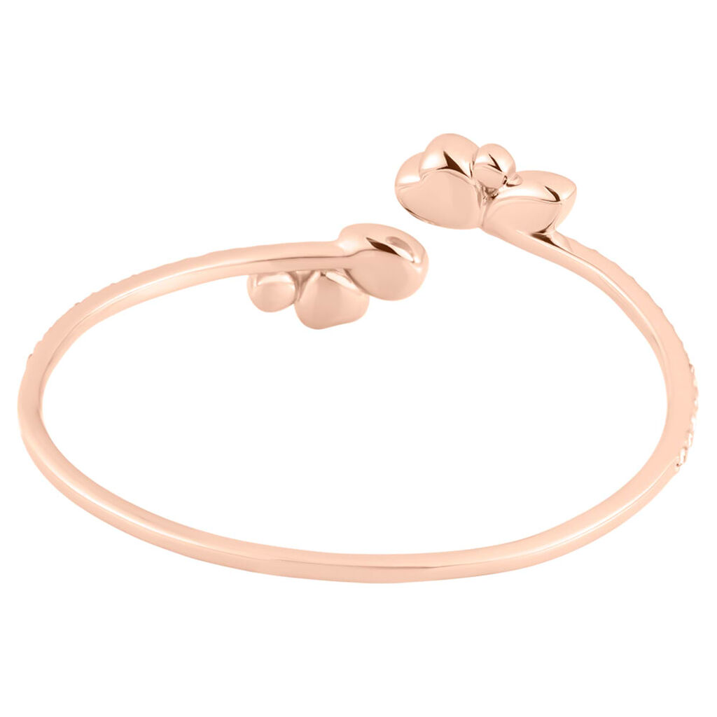 Bangle Violet Ottone Rosa Cristallo - Bracciali Rigidi Donna | Stroili