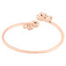 Bangle Violet Ottone Rosa Cristallo - Bracciali Rigidi Donna | Stroili