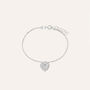 Bracciale Christelle Oro Bianco Cristallo