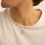 Collana Man Code Acciaio Cristallo