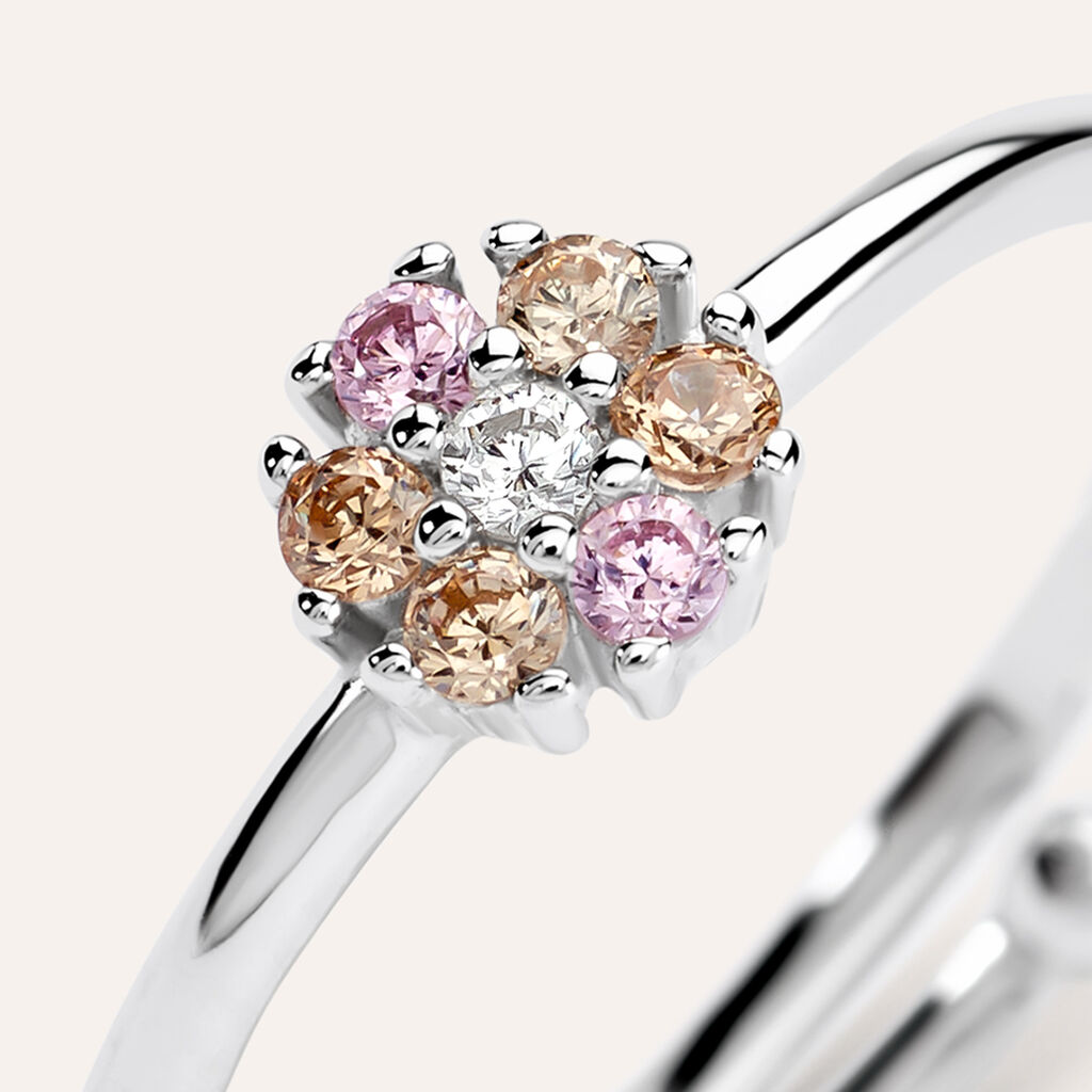 Anello Fantasia Silver Baby Argento Rodiato Cubic Zirconia