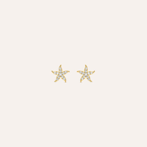 Orecchini Lobo Bon Ton Oro Giallo Cubic Zirconia - Orecchini a Lobo Donna | Stroili