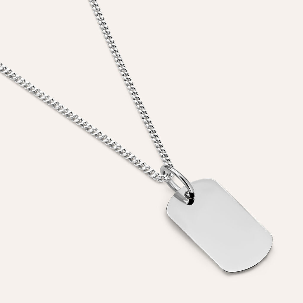 Pendente Poème Oro Bianco - Ciondoli con Incisione Donna | Stroili
