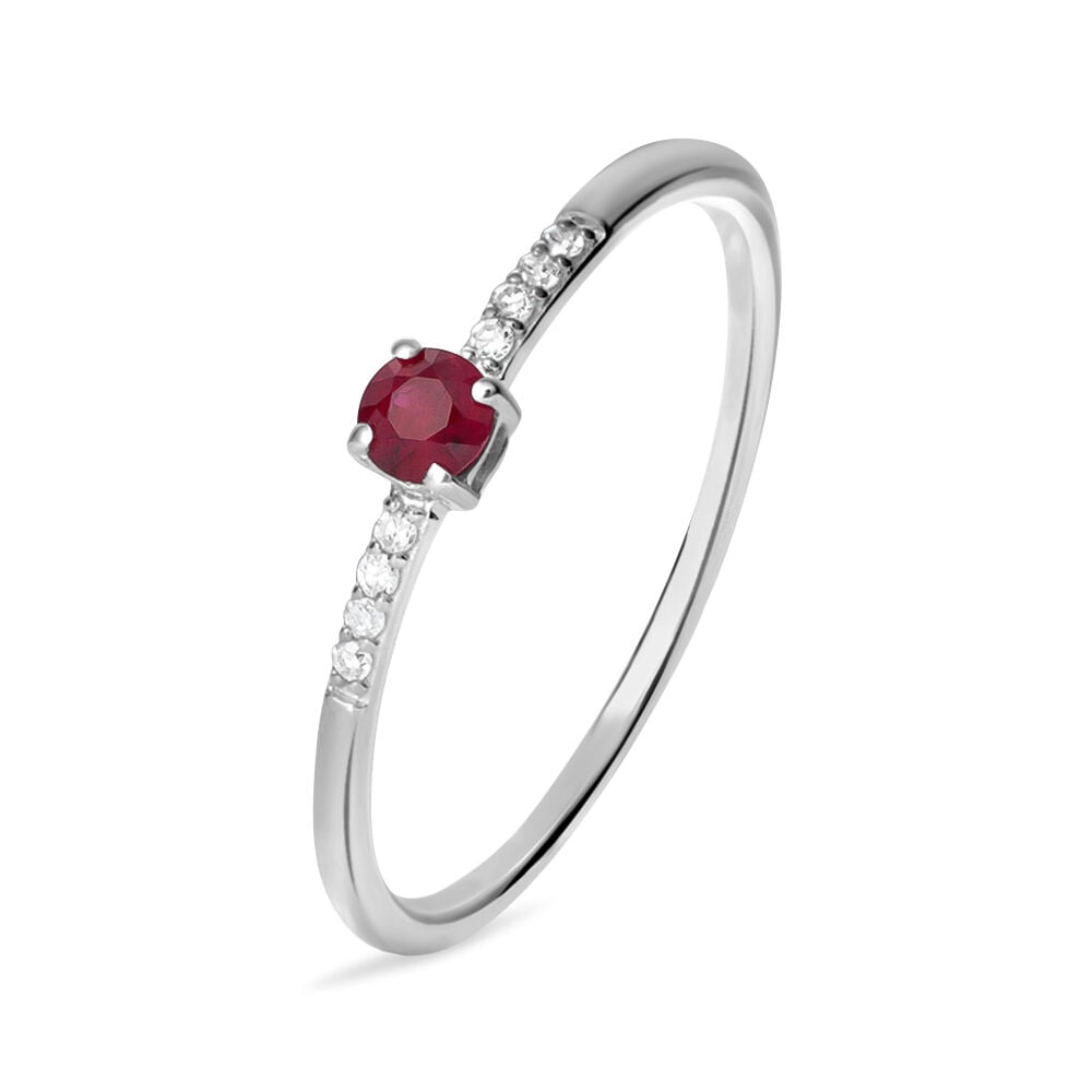 Anello con rubino stroili oro discount
