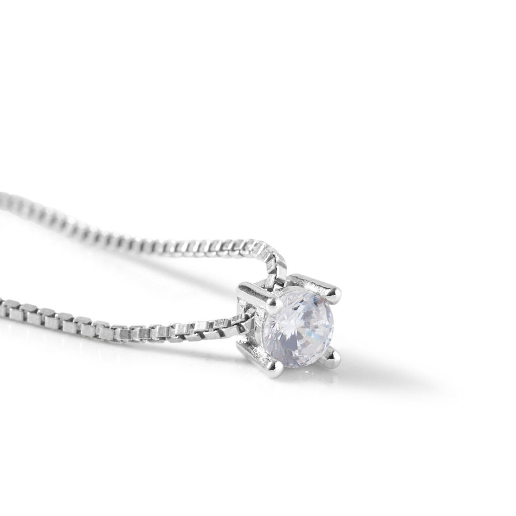 Collana Punto Luce Silver Elegance Argento Rodiato Cubic Zirconia - Collane Punto Luce Donna | Stroili