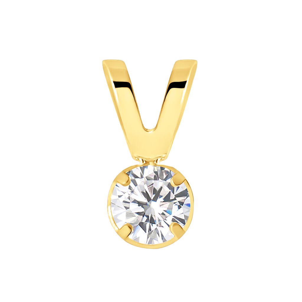 Pendente Punto Luce Poème Oro Giallo Cubic Zirconia