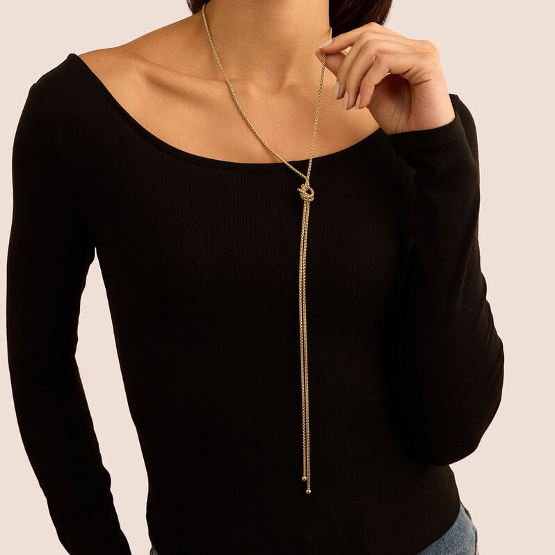 Collana Cravattino Radiance Acciaio Dorato - Collane Donna | Stroili