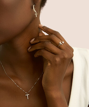 Collana Silver Moments Argento Rodiato Cubic Zirconia