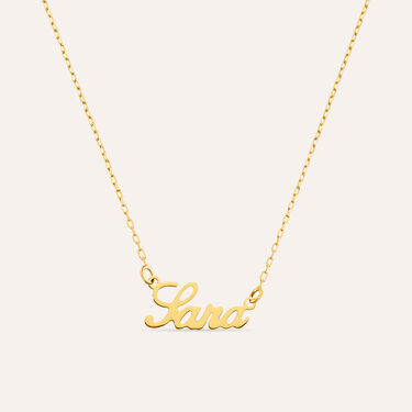 Collana Sara Gold Names Oro Giallo