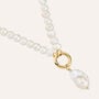 Collana Radiance Acciaio Dorato Perla D'Acqua Dolce