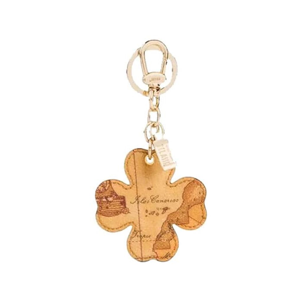 Alviero Portachiavi Pelle Quadrifoglio