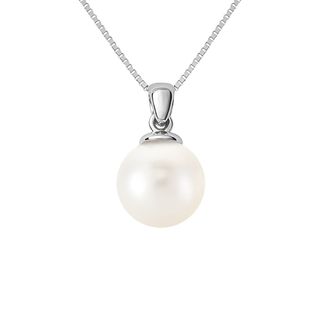Collana Gabrielle Oro Bianco Perla Akoya - Collane Donna | Stroili