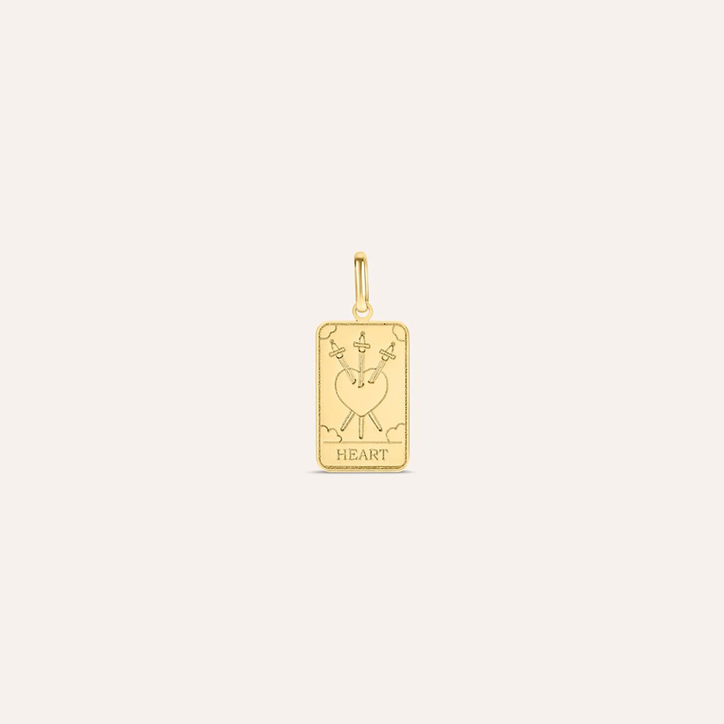 Pendente Tarocchi Carta Del Cuore Poeme Oro Giallo - Gioielli Donna | Stroili