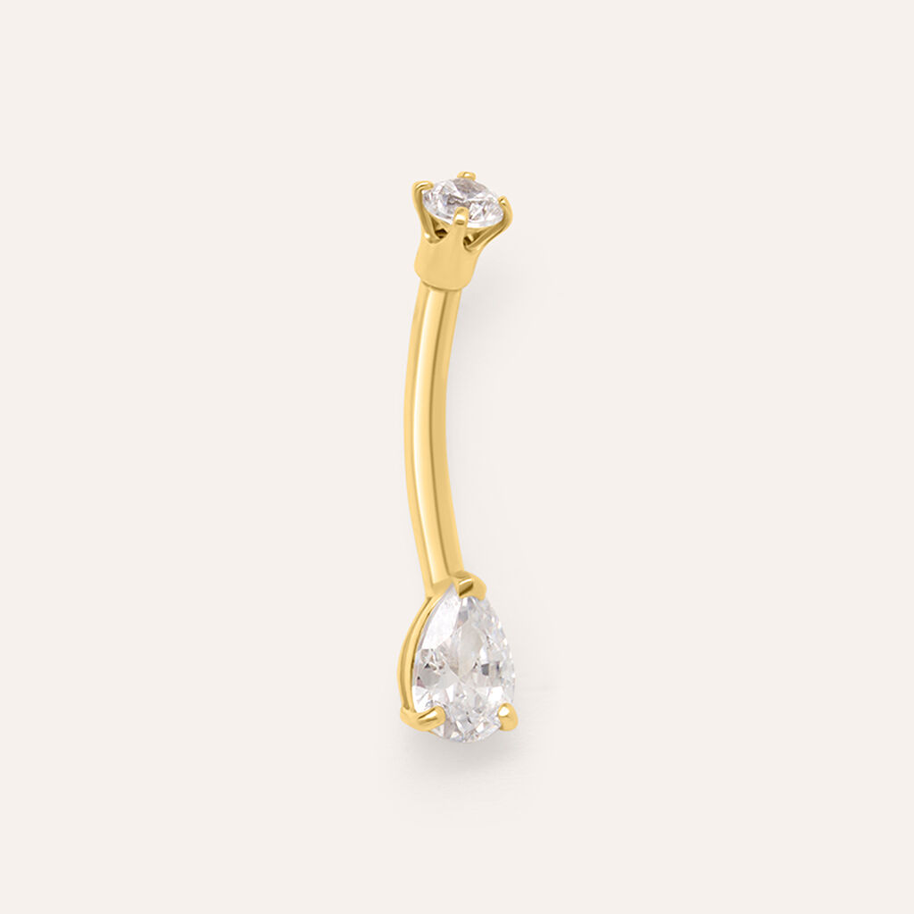 Piercing Ombelico Bon Ton Oro Giallo Cubic Zirconia - Gioielli Donna | Stroili