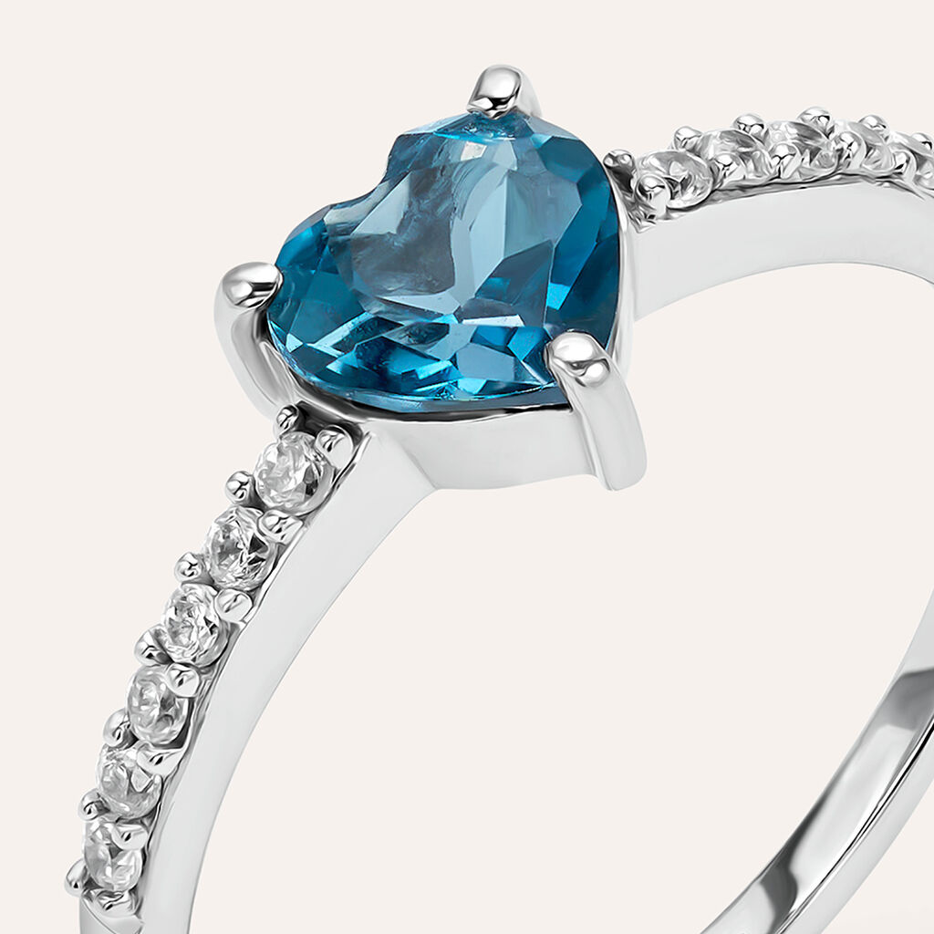 Anello Amelie Oro Bianco Topazio - Anelli con Pietre Donna | Stroili