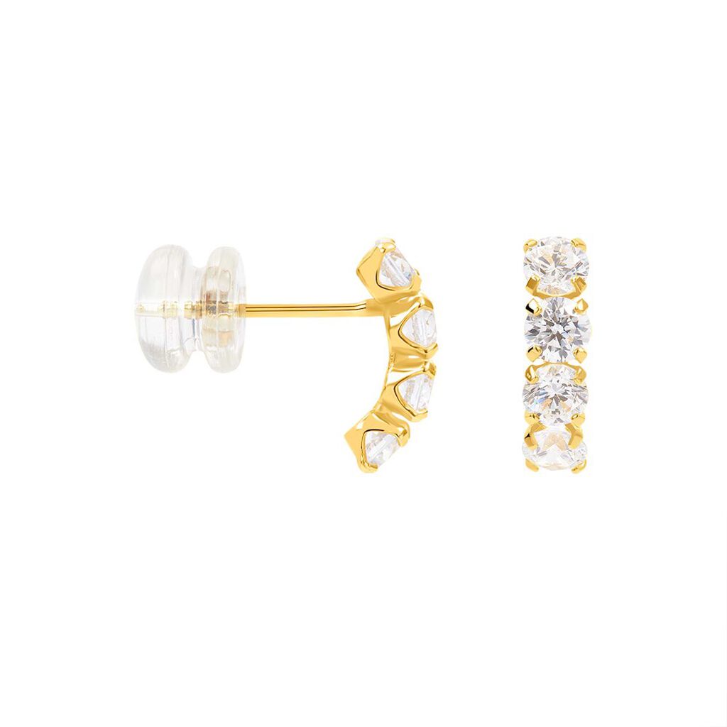 Orecchini Lobo Claire Oro Giallo Cubic Zirconia - Orecchini a Lobo Donna | Stroili