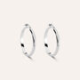 Orecchini A Cerchio Toujours Oro Bianco
